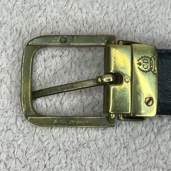 Vintage Christian Dior Leather Belt-Oxblood/Maroon-Men’s 36-Luxury-Designer-Luxe - Picture 3 of 5